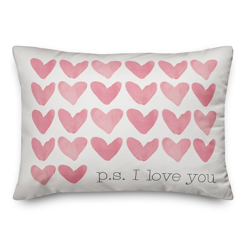 P.S. I Love You Throw Pillow