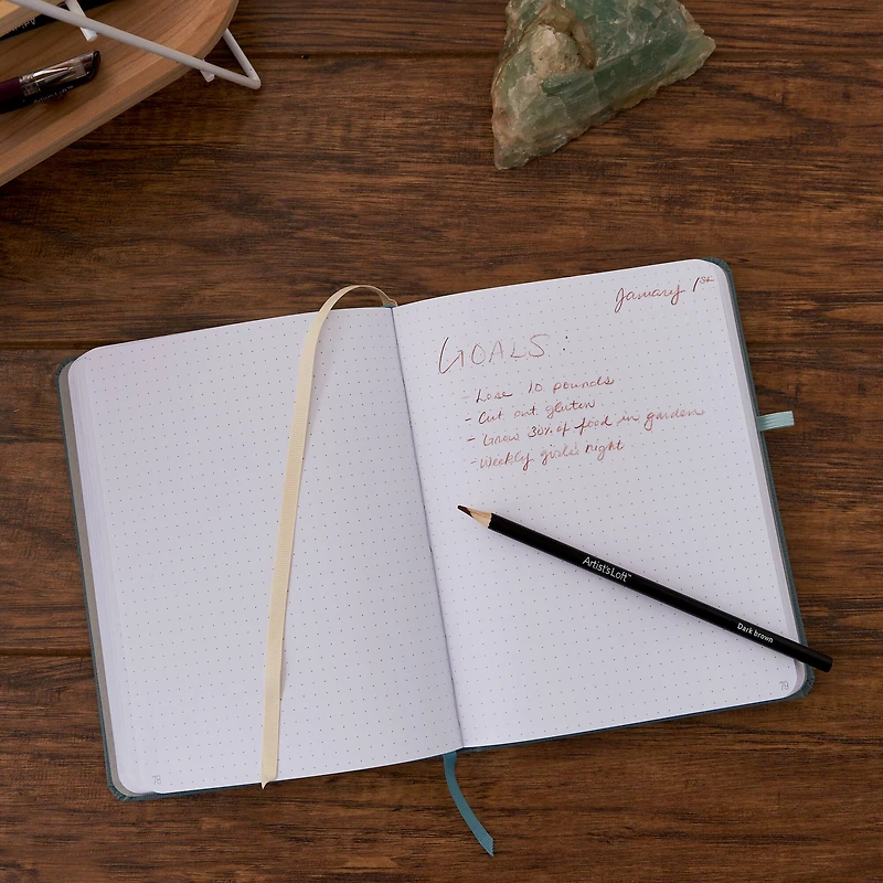 Teal Premium Hardcover Ideas Dot Journal, 6 x 8" by Artist's Loft™