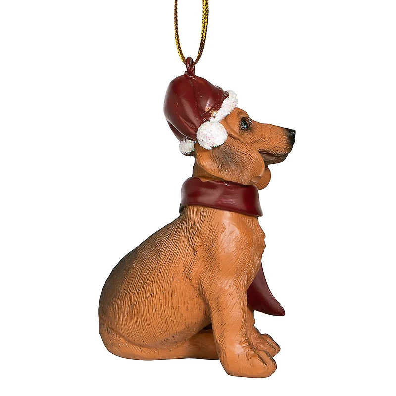 3.5" Dachshund Holiday Dog Ornament