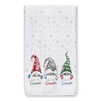 Let it Gnome Blue Snowflakes Tea Towels - Set of 2