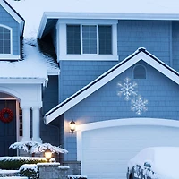 6-Point Star Ice Crystal Snowflake Pair with LED Lights