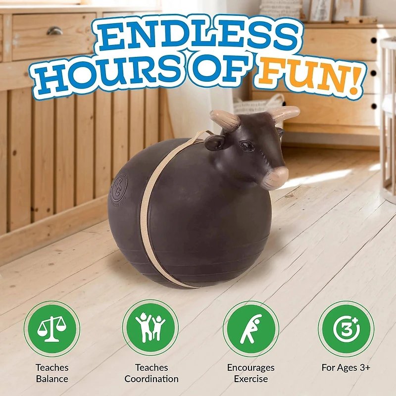 Big Country Toys Bouncy Bull Rodeo Ball Ride-On Toy