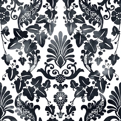 RoomMates Vine Damask Peel & Stick Wallpaper