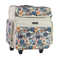 Everything Mary Floral Rolling Scrapbook Storage Tote