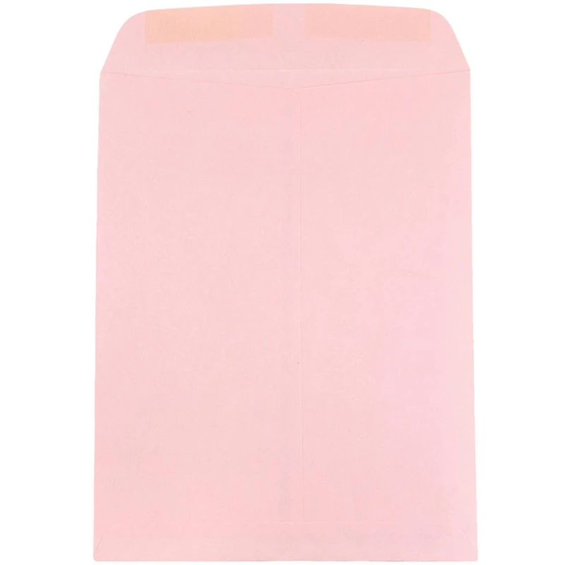 JAM Paper 9" x 12" Baby Pink Open End Catalog Premium Envelopes, 100ct.