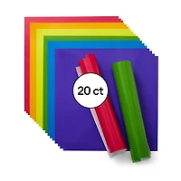 Cricut® Permanent Vinyl, Bright Rainbow Sampler