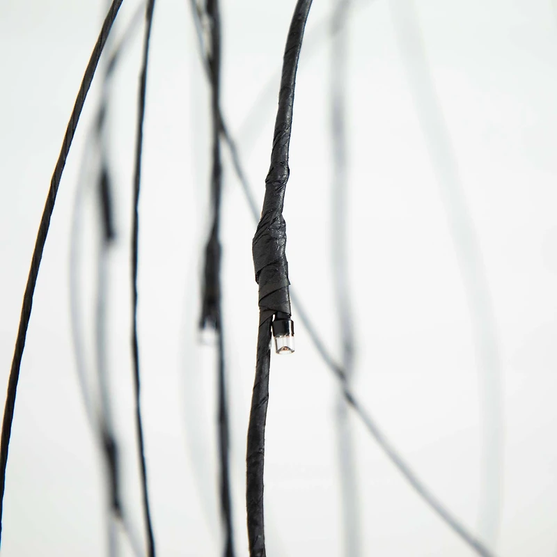 5ft. Orange & Purple LED Pre-Lit Halloween Black Willow Artificial Fall Tree