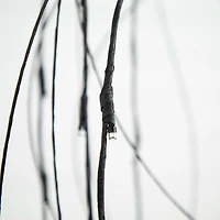 5ft. Orange & Purple LED Pre-Lit Halloween Black Willow Artificial Fall Tree