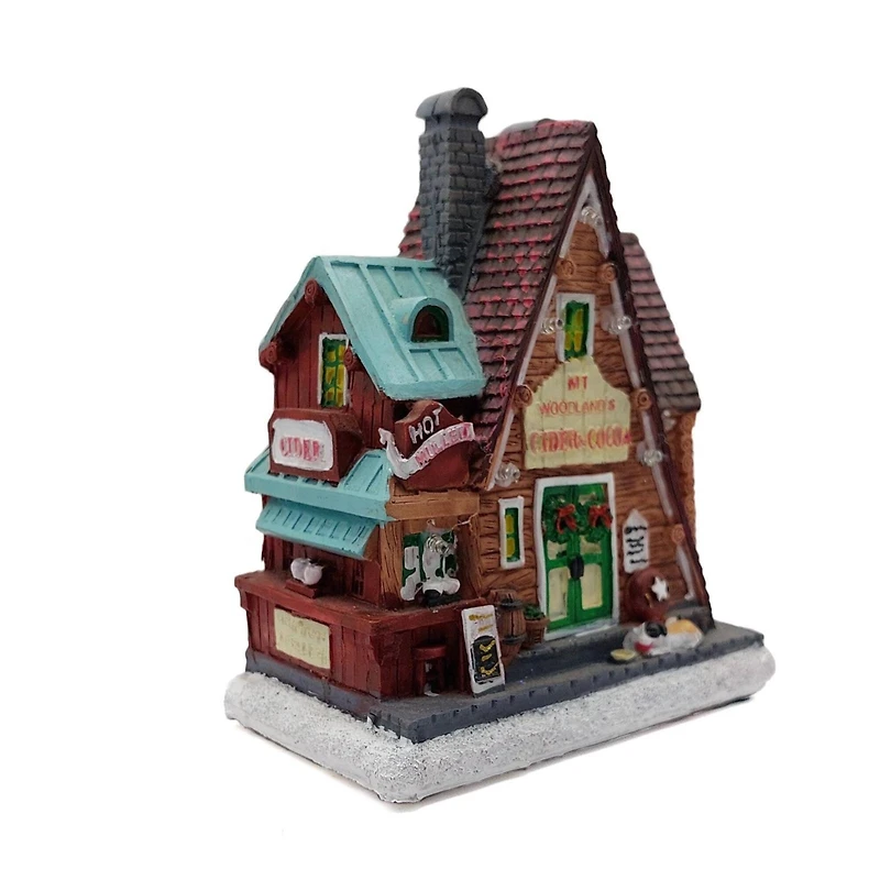 Wizardi 3" Christmas Village Wonderlands Cider & Cocoa Decoration