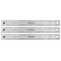 Westcott® 12" Stainless Steel Office Ruler with Non Slip Cork Base, 3ct.