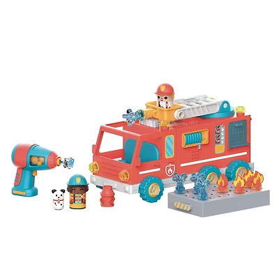 Educational Insights Design & Drill Bolt Buddies Fire Truck