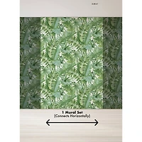 Katie Hunt Green Tropical Palm Leaf Wall Mural