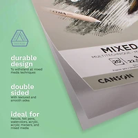 Canson® Graduate Foldover Gray Toned Mixed Media Pad, 9" x 12"