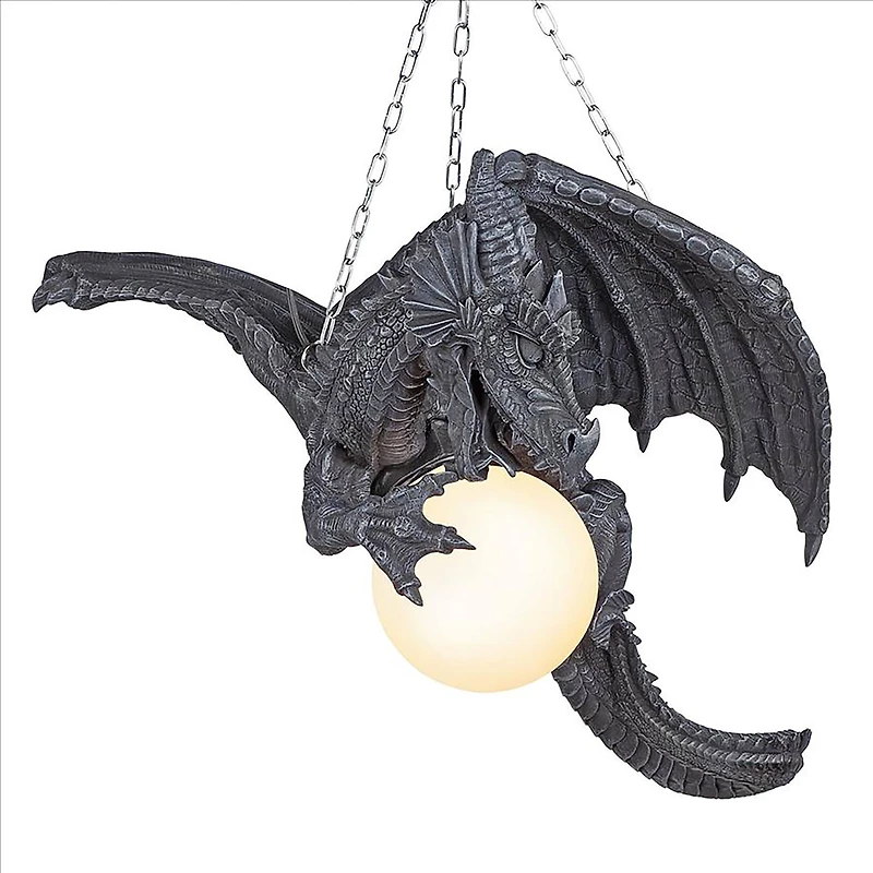 Design Toscano 21" Nights Fury Sculptural Hanging Dragon Lamp