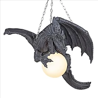 Design Toscano 21" Nights Fury Sculptural Hanging Dragon Lamp
