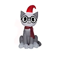 3.5 ft. Airblown® Small Nerdy Cat