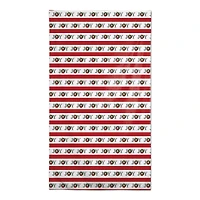 102'' Joy Wreath Stripes Tablecloth