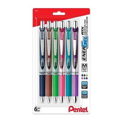 Pentel® EnerGel RTX 0.7mm Assorted Colors Retractable Liquid Gel Pen Set
