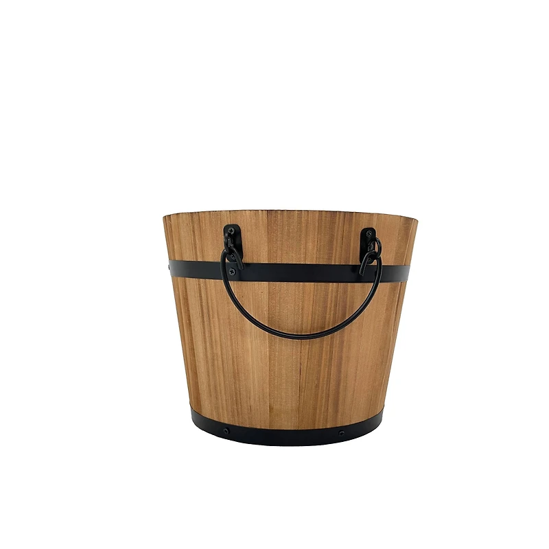 8" Natural Wood & Metal Bucket by Ashland®