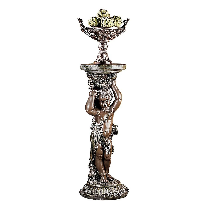 Design Toscano® 3ft. Sous la Vigne Faux Bronze Pedestal