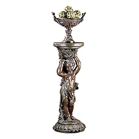 Design Toscano® 3ft. Sous la Vigne Faux Bronze Pedestal