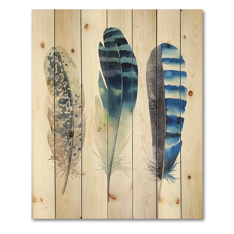 Designart - Colourful Boho Feathers I