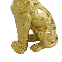 Gold Glam Leopard Sculpture Set