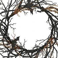 24" Black Bat Wreath by Ashland®