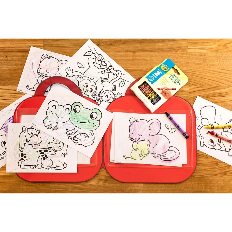 Crayola® Washable Tripod Grip Crayons, 8 Packs of 8