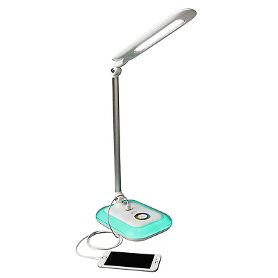 OttLite Wellness Series 17" Glow LED Desk Lamp with Color Changing Base