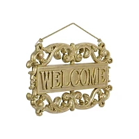 15" Gold Welcome Sign Wall Décor by Ashland®
