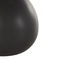7.75" Black Ceramic Minimalistic Vase