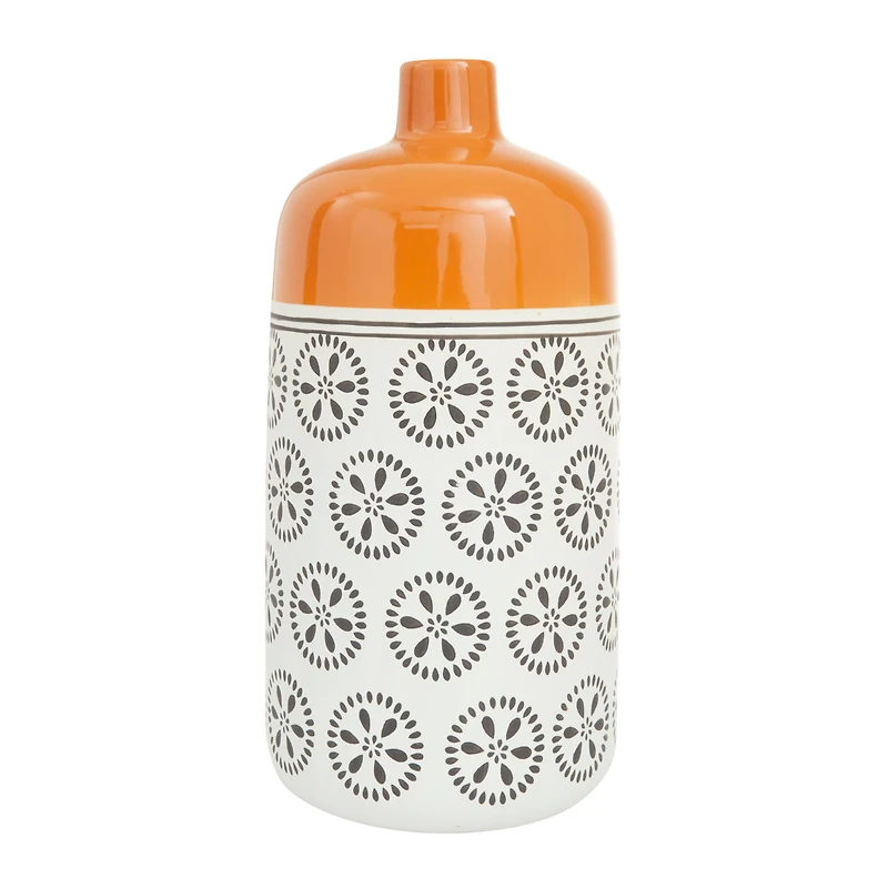 White Stoneware Transitional Vase