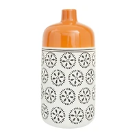 White Stoneware Transitional Vase