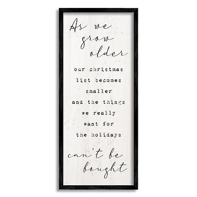 Stupell Industries Gifts That Can't Be Bought Holiday Framed Giclee Art