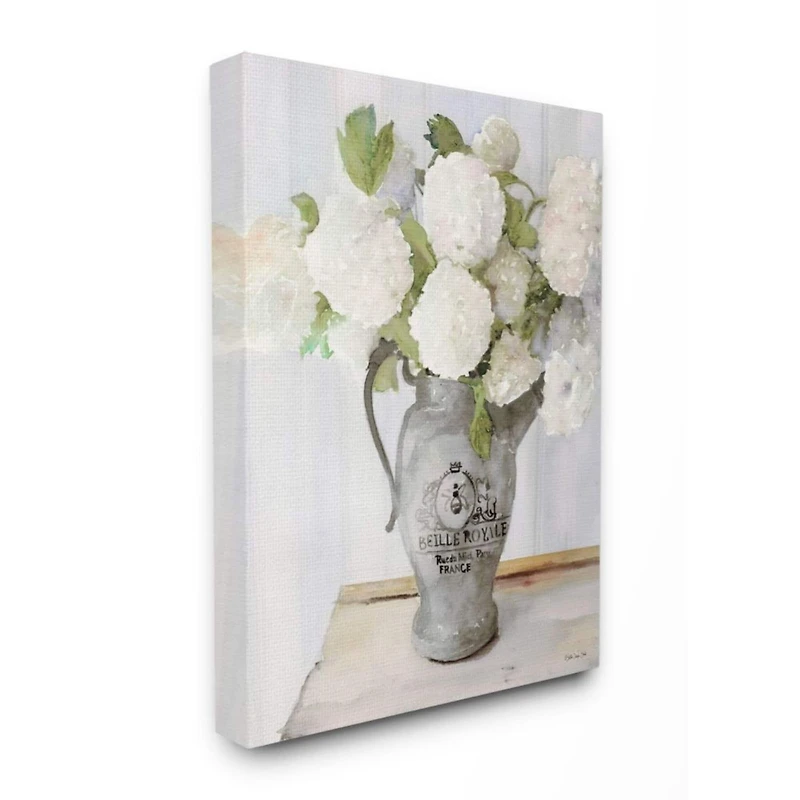 Stupell Industries White Hydrangea Bouquet Canvas Wall Art