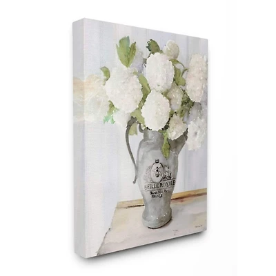 Stupell Industries White Hydrangea Bouquet Canvas Wall Art