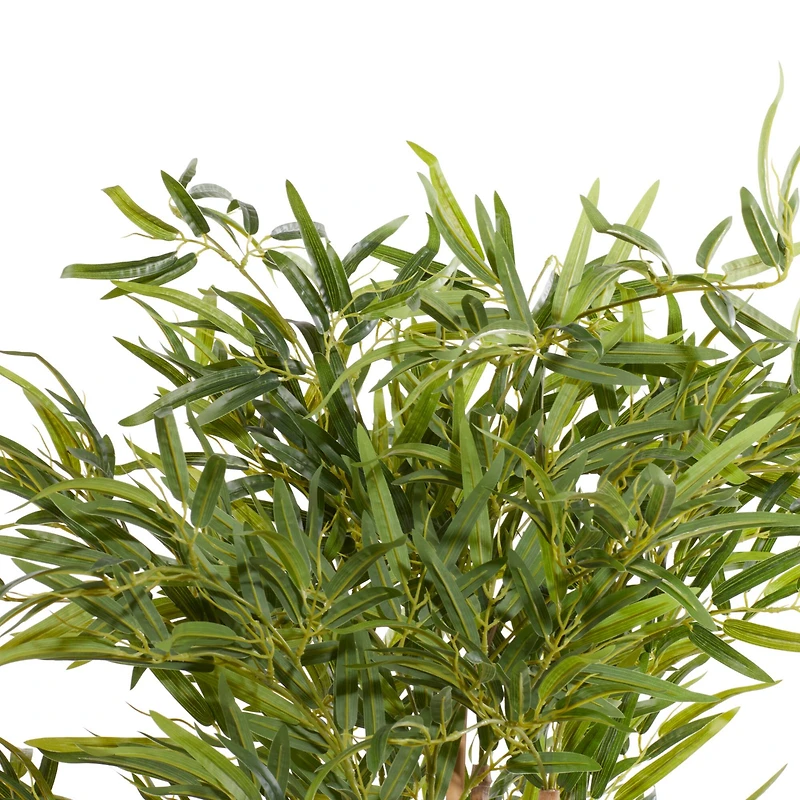 54" White Contemporary Floral & Botanical Artificial Foliage