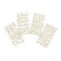 Gold Puffy Hand Letter Stickers by Recollections™