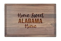 Home Sweet State Home 17" x 11" Walnut Cutting Board