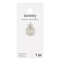 Metal Zodiac Coin Charm by Bead Landing
