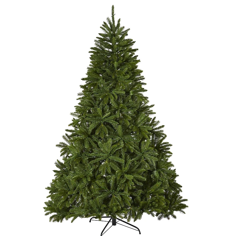 7ft. Pre-Lit Sierra Spruce Artificial Christmas Tree, Clear LED Lights