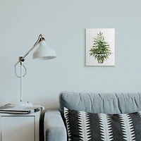 Stupell Industries Holiday Green Fir Tree with Believe Phrase Wood Wall Plaque