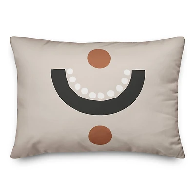 Circle Dot Pattern 14" x 20" Throw Pillow