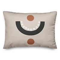 Circle Dot Pattern 14" x 20" Throw Pillow