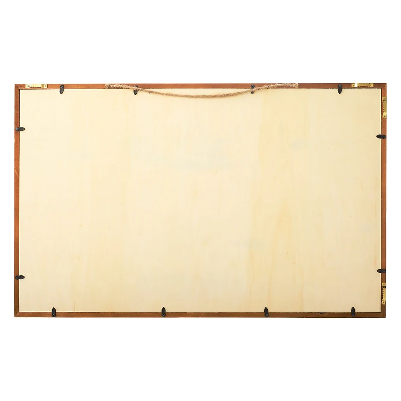 27" Unfinished Plaque with Brown Frame by Make Market®