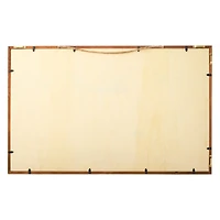 27" Unfinished Plaque with Brown Frame by Make Market®