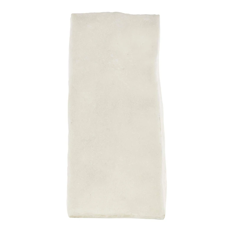 White & Gold Leaf Print Polystone Vase