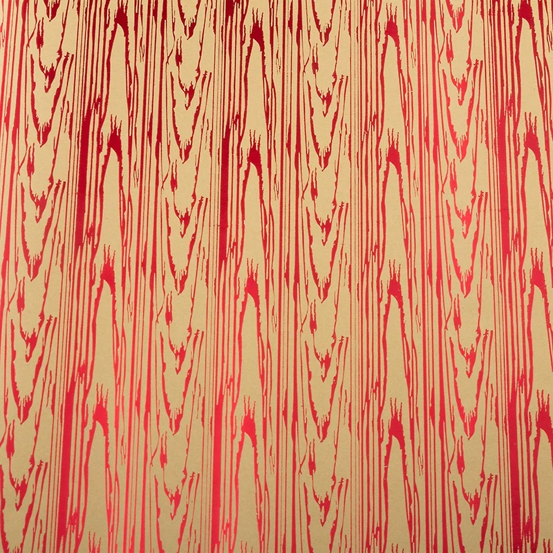 JAM Paper Red & White Bark Kraft Christmas Gift Wrap