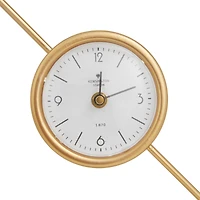 Gold Iron Modern Clock, 16" x 13" x 5"